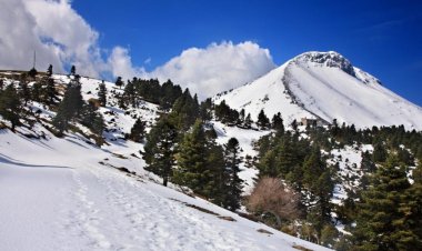 Χιονισμένα τοπία σε Παρνασσό, Βελούχι και Δίρφυ  (vid)